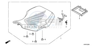 TRX420FMD TRX420 Europe Direct - (ED) drawing SEAT