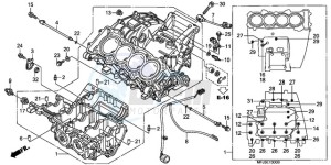 CBR600RRA Europe Direct - (ED) drawing CRANKCASE