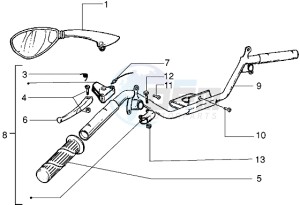 50 4T drawing Handlebars component LH