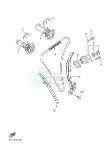 WR450F (1DX9 1DX6 1DX8 1DX7) drawing CAMSHAFT & CHAIN