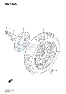 UH200 BURGMAN EU drawing REAR WHEEL