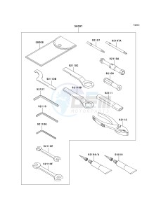 ER 650 A [ER-6N (EUROPEAN] (A6S-A8F) A8F drawing OWNERS TOOLS