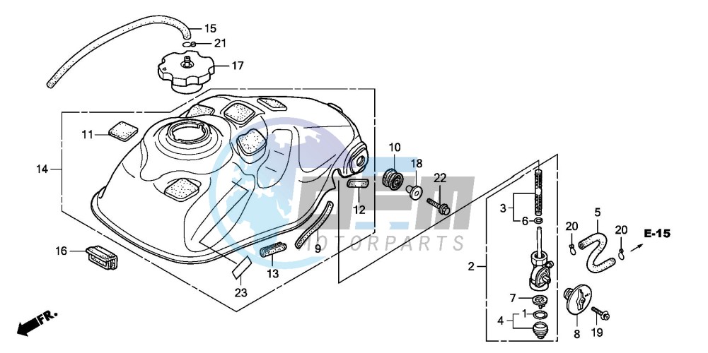 FUEL TANK (TRX300EX'01-'06)