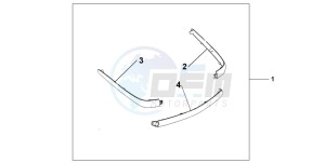 GL1800 drawing CHROME TRUNK MOUL