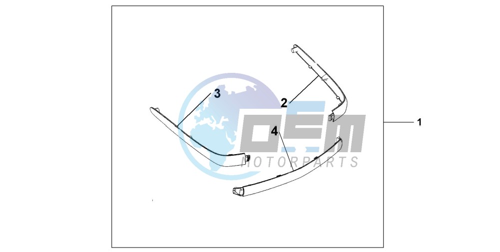 CHROME TRUNK MOUL