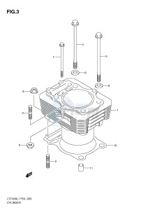 LT-F400 (P24) drawing CYLINDER