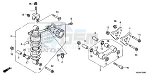 VFR1200XD Europe Direct - (ED) drawing REAR CUSHION