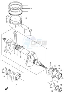 LT-A500X drawing CRANKSHAFT