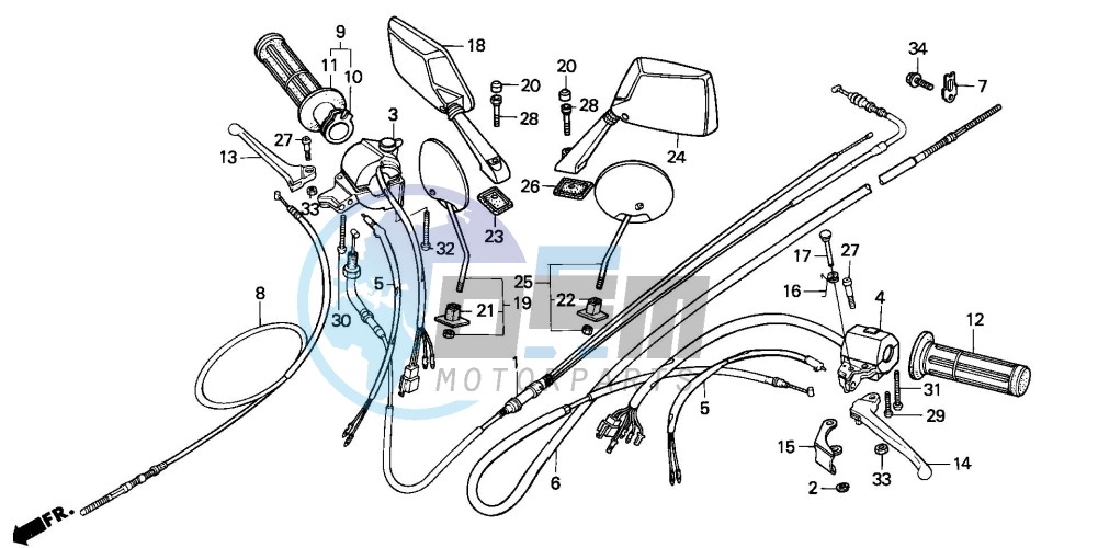 HANDLE LEVER/CABLE/SWITCH