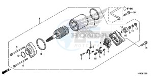 TRX500FA5H TRX500FA ED drawing STARTER MOTOR