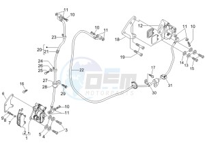 Nexus 250 e3 drawing Brakes hose  - Calipers