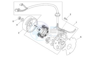 Scarabeo 100 (eng. Yamaha) drawing Flywheel