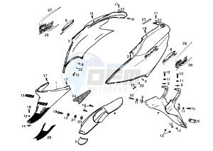 ATLANTIS - 50 cc drawing REAR BODY