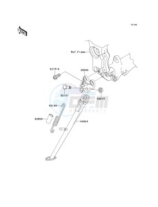 ZX 1000 D [NINJA ZX-10R] (D6F-D7FA) D7F drawing STAND-- S- -