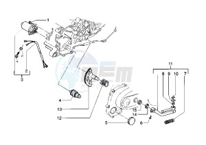 FREE FL 50 drawing Starting Motor - Starting lever