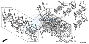 CB1000RF CB1000R 2ED drawing CYLINDER HEAD