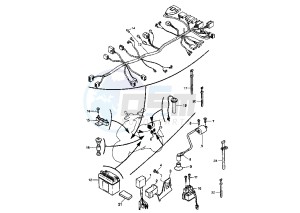 YQ AEROX 100 drawing BATTERY