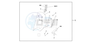 SH1259 ED / 2ED drawing WINDSHIELD