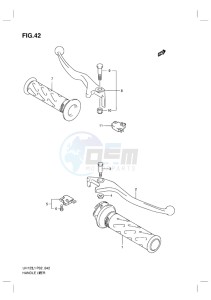 UH125 BURGMAN EU drawing HANDLE LEVER