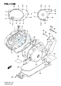 VL800 INTRUDER EU drawing CRANKCASE COVER