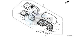 CB650FAE CB650FA 2ED drawing METER