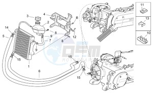 SR 50 IE-Carburatore 50 drawing Cooling system