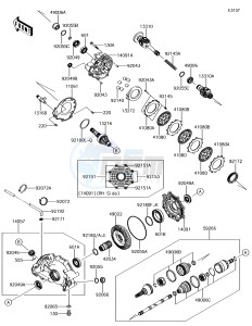 BRUTE FORCE 750 4x4i EPS KVF750HHF EU drawing Drive Shaft-Rear