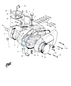 G5 100 drawing ENGINE COVERS -- 73-73 G5-A- -