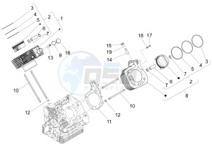 California 1400 Corazzieri 1380 drawing Cylinder - Piston