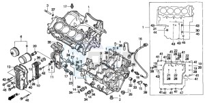 CBR600F3 drawing CRANKCASE SET