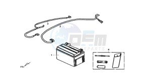 SYMPHONY ST 125 drawing BATTERY / TOOLKIT