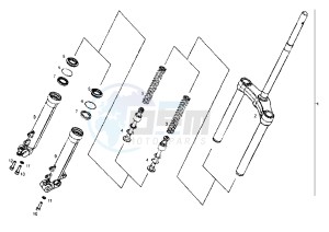 GP 1 - 50 cc drawing FRONT FORK