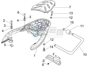 Beverly 250 (USA) USA drawing Rear luggage rack