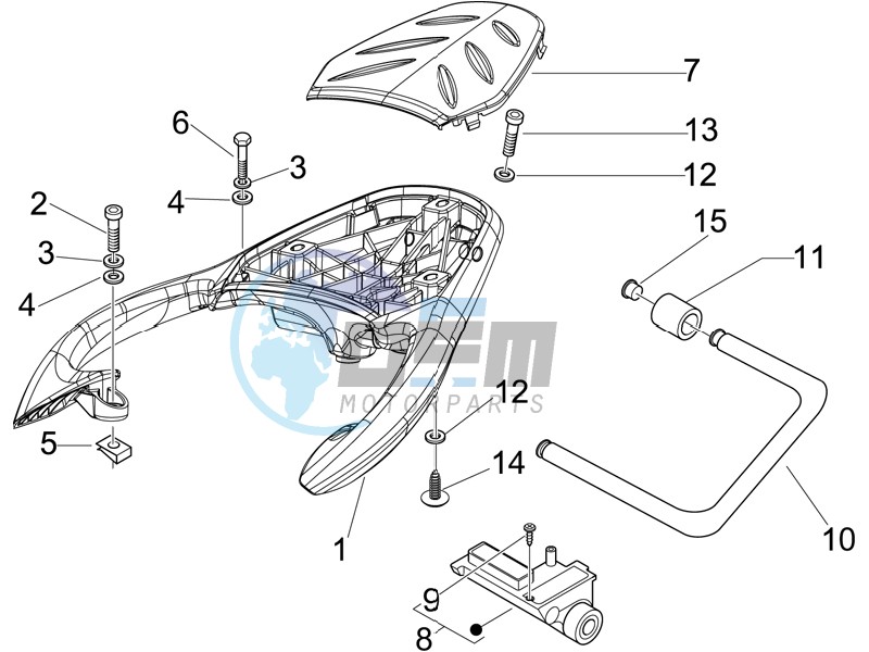 Rear luggage rack