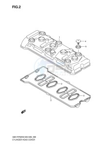 GSX-R750 (E3-E28) drawing CYLINDER HEAD COVER