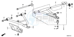 TRX500FMD TRX500FM Europe Direct - (ED) drawing FRONT ARM