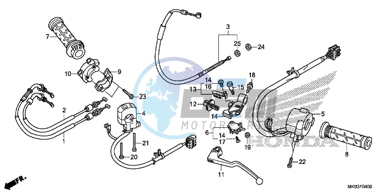 HANDLE LEVER/ SWITCH/ CABLE