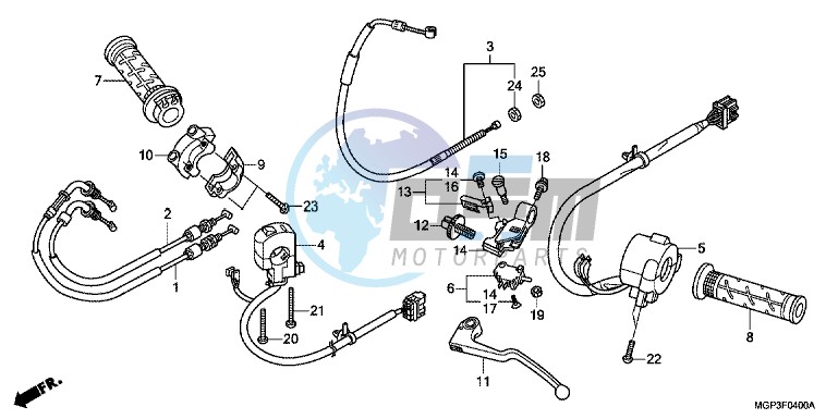 HANDLE LEVER/ SWITCH/ CABLE