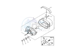 YZF R THUNDER CAT 600 drawing TAILLIGHT