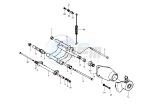 Zip 125 drawing Swinging arm