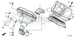 NC750XAE NC750XA Europe Direct - (ED) drawing AIR CLEANER