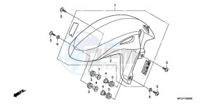 CB600FA9 Europe Direct - (ED / ABS) drawing FRONT FENDER