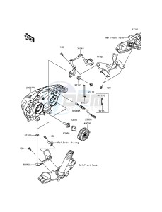 Z800 ABS ZR800DGFA UF (UK FA) XX (EU ME A(FRICA) drawing Headlight(s)