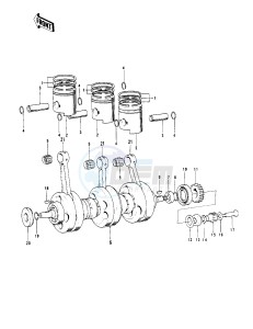 H2 B [MACH IV] (-B) 750 [MACH IV] drawing CRANKSHAFT_PISTONS