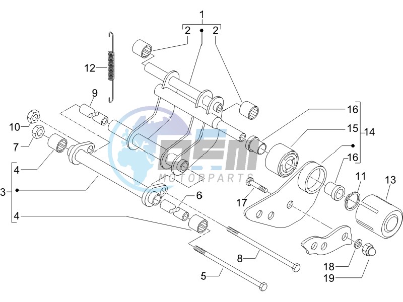 Swinging arm