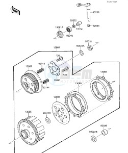 KX 80 N [BIG WHEEL] (N1) [BIG WHEEL] drawing CLUTCH