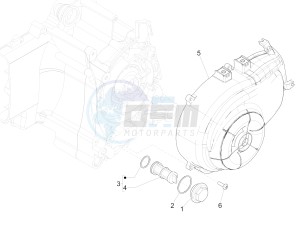 Liberty 50 iGet 4T 3V 25kmh E4 25km/h (EMEA) drawing Flywheel magneto cover - Oil filter