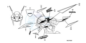 CBR600RRA F / CMF drawing MARK/STRIPE (6)