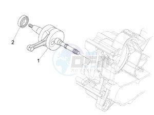 Sprint 50 4T 4V (NAFTA) drawing Crankshaft