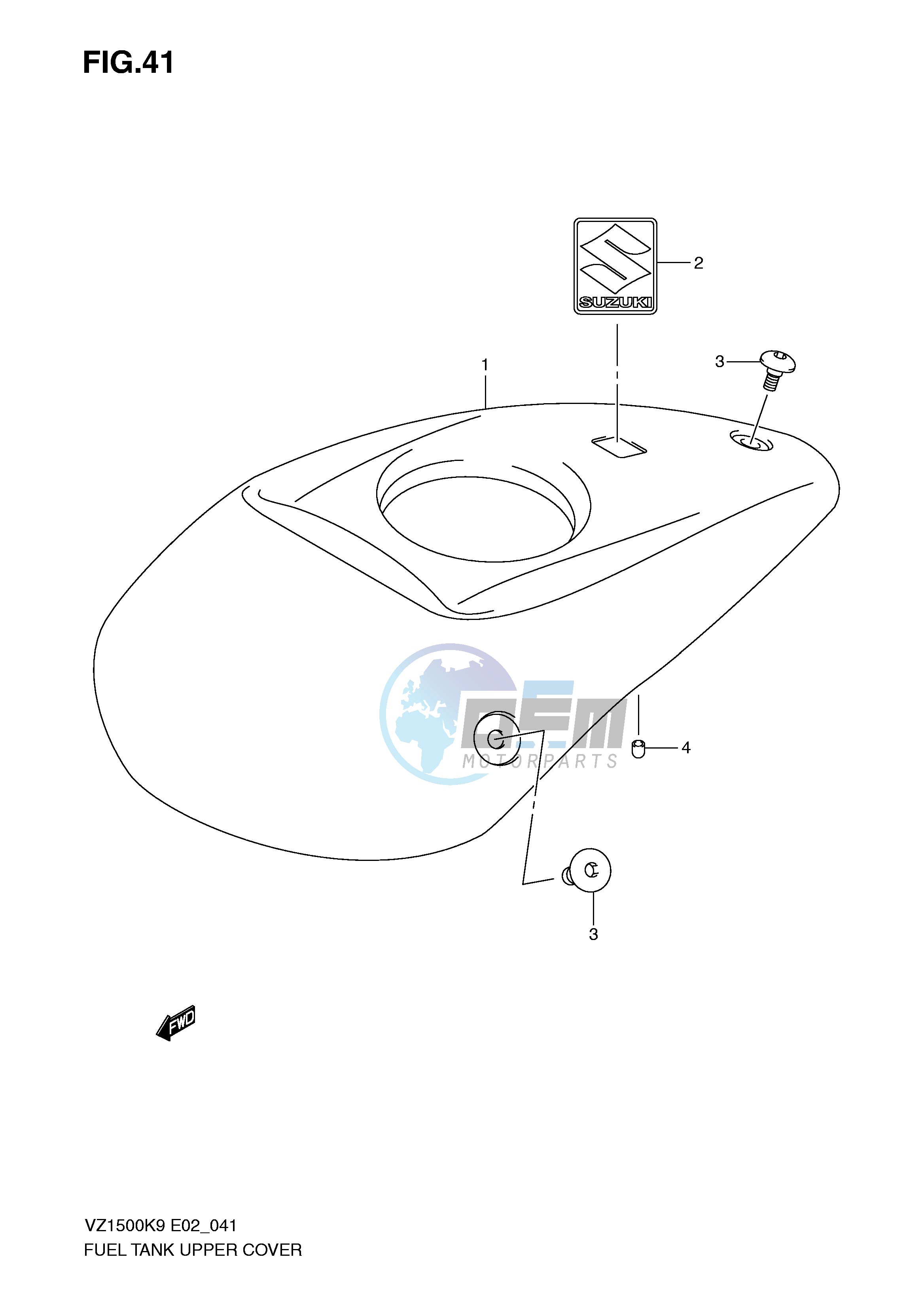 FUEL TANK UPPER COVER